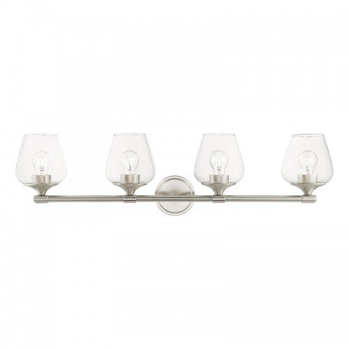 4 Light Brushed Nickel Vanity Sconce Wall Sconce Livex