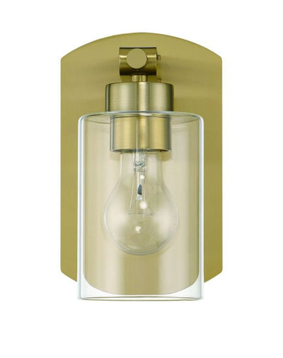 Hendrix 1 Light Wall Sconce in Satin Brass Wall Sconce Craftmade