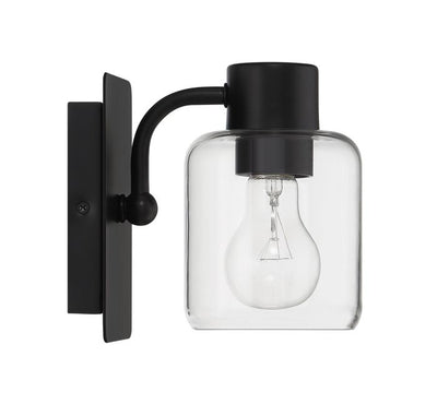 Rori 1 Light Wall Sconce in Flat Black Wall Sconce Craftmade