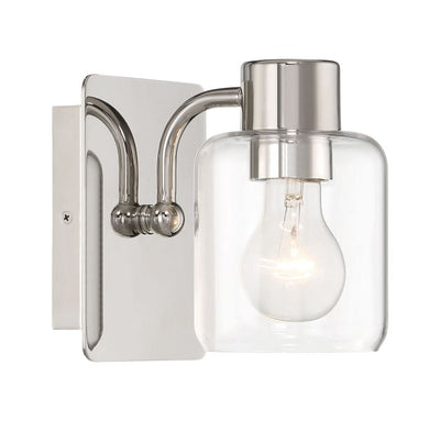 Rori 1 Light Wall Sconce in Polished Nickel Wall Sconce Craftmade