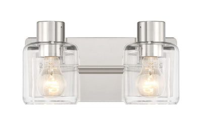 ##Antique Hardware## Rori 2 Light Vanity in Polished Nickel