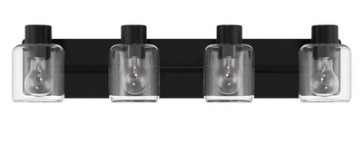 Rori 4 Light Vanity in Flat Black Bath and Vanity Craftmade