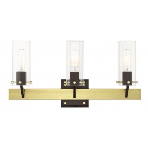 3 Light Satin Brass Vanity Sconce Wall Sconce Livex