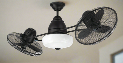 48" Bellows II Indoor/Outdoor (Damp) in Flat Black w/ Flat Black Blades Ceiling Fan CRAFTMADE