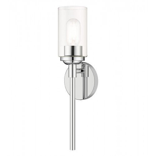 1 Light Polished Chrome ADA Sconce Wall Sconce Livex