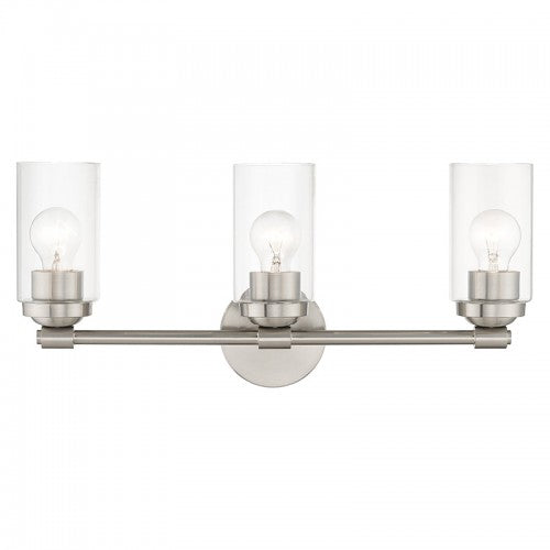 3 Light Brushed Nickel Vanity Sconce Wall Sconce Livex