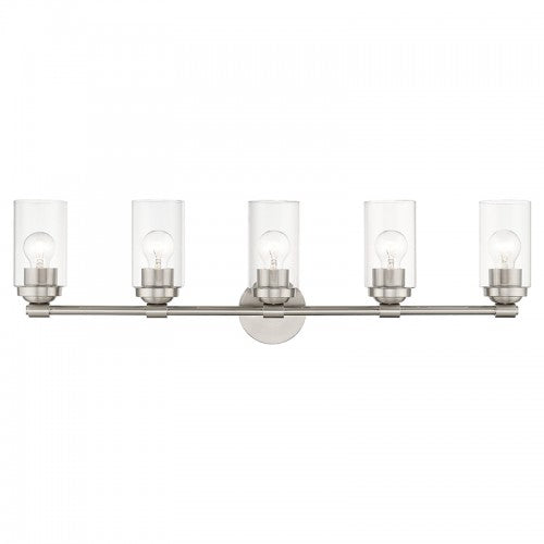 5 Light Brushed Nickel Large Vanity Sconce Wall Sconce Livex