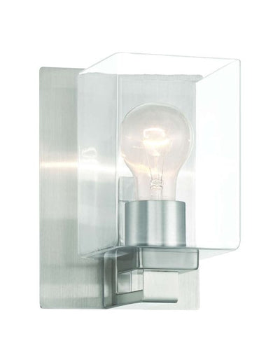 McClane 1 Light Wall Sconce in Brushed Polished Nickel Wall Sconce Craftmade