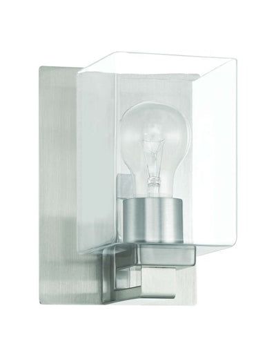 McClane 1 Light Wall Sconce in Brushed Polished Nickel Wall Sconce Craftmade