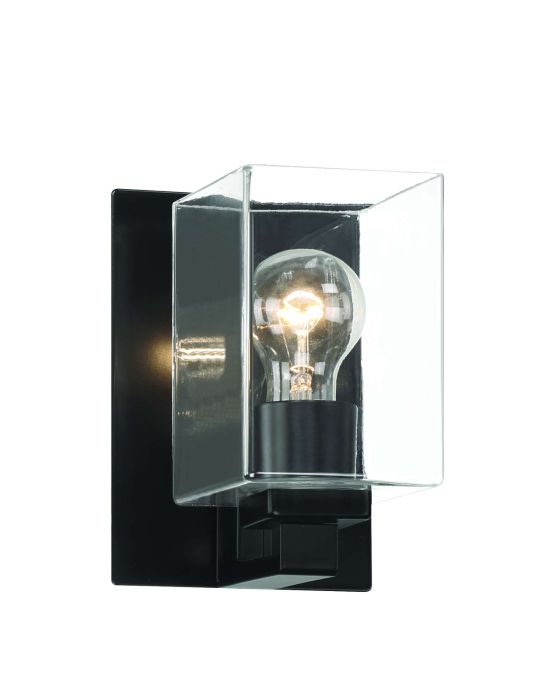 McClane 1 Light Wall Sconce in Flat Black Wall Sconce Craftmade