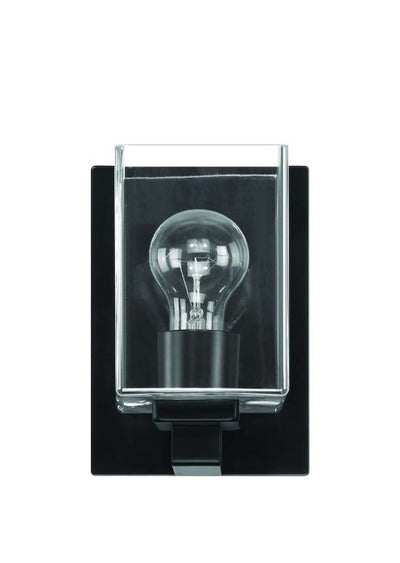 McClane 1 Light Wall Sconce in Flat Black Wall Sconce Craftmade