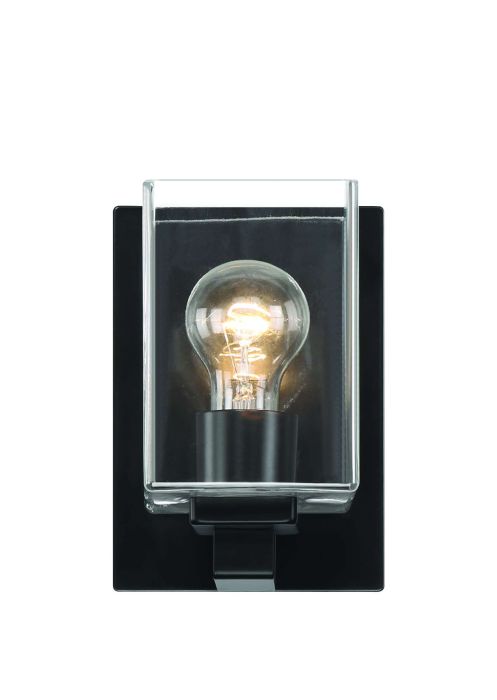 McClane 1 Light Wall Sconce in Flat Black Wall Sconce Craftmade