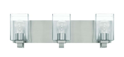 McClane 3 Light Vanity in Brushed Polished Nickel Bath and Vanity Craftmade