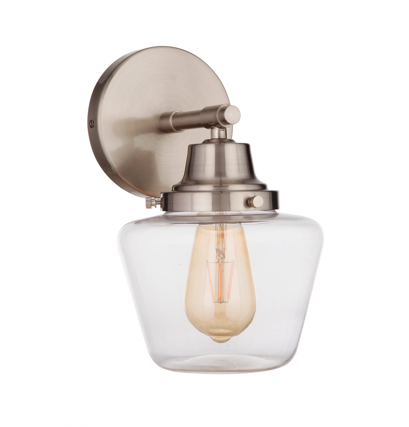 Essex 1 Light Wall Sconce in Brushed Polished Nickel Wall Sconce Craftmade