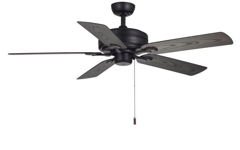 Courtyard Matte Black Ceiling Fan Ceiling Fan Wind River