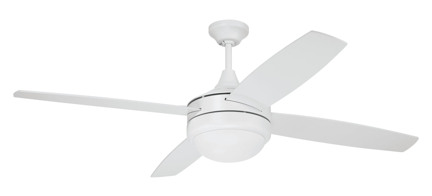 52" Phaze II 4-Blade in White w/ White Blades Ceiling Fan CRAFTMADE