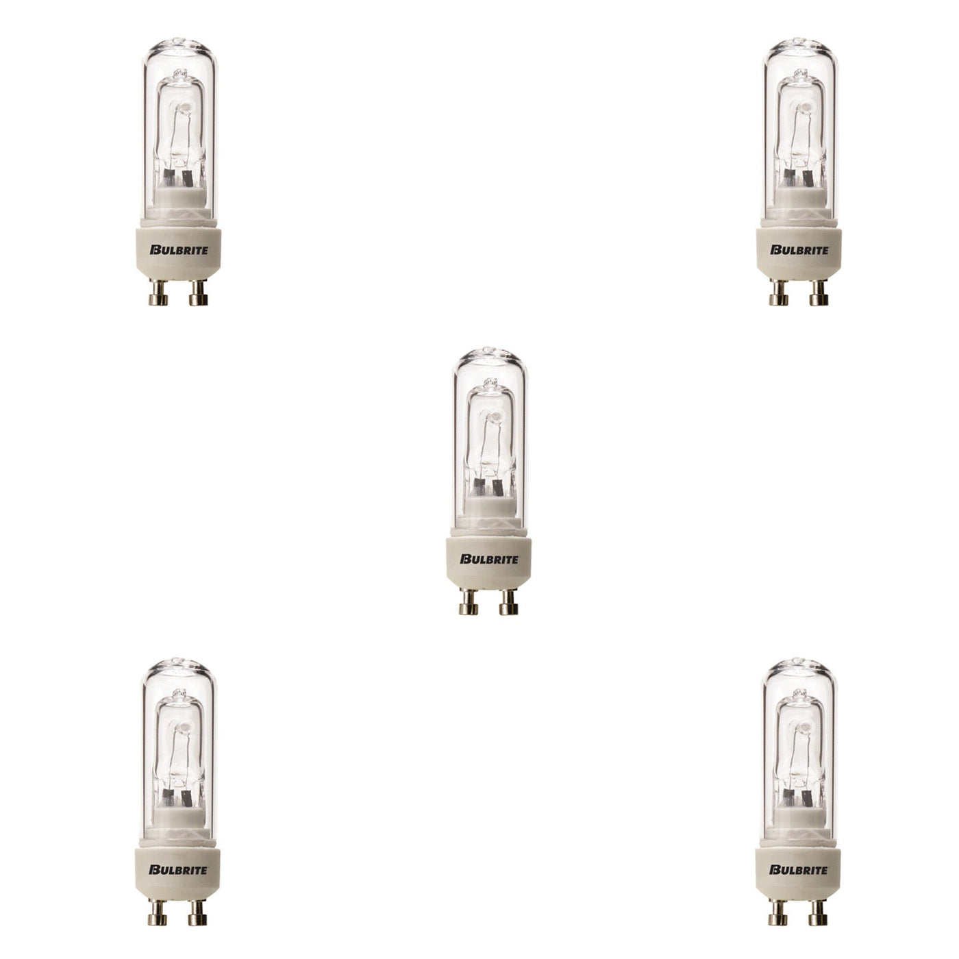 50W Djd Dbl-env. Clear GU10 120V-5PK Bulb Bulbrite