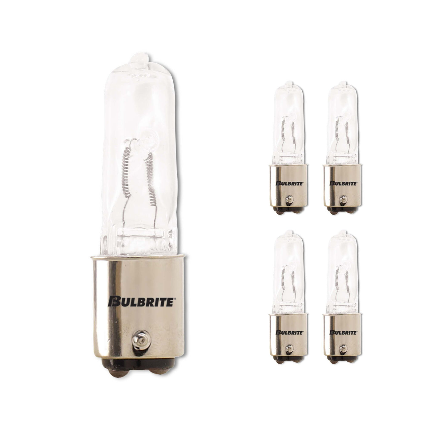 100W T4 Jd Halogen Clear Dc 120V-5PK Bulb Bulbrite