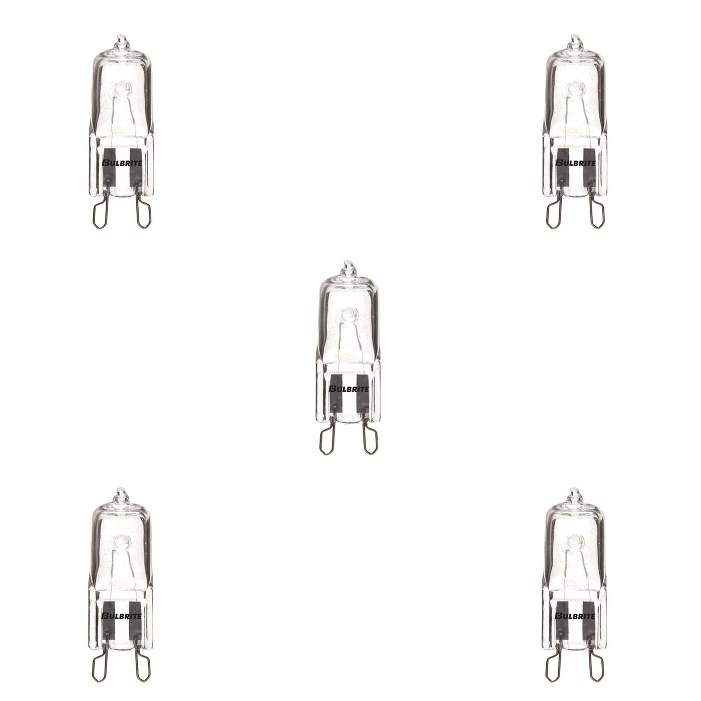 20W T4 Jcd Halogen Clear G9-5PK Bulb Bulbrite