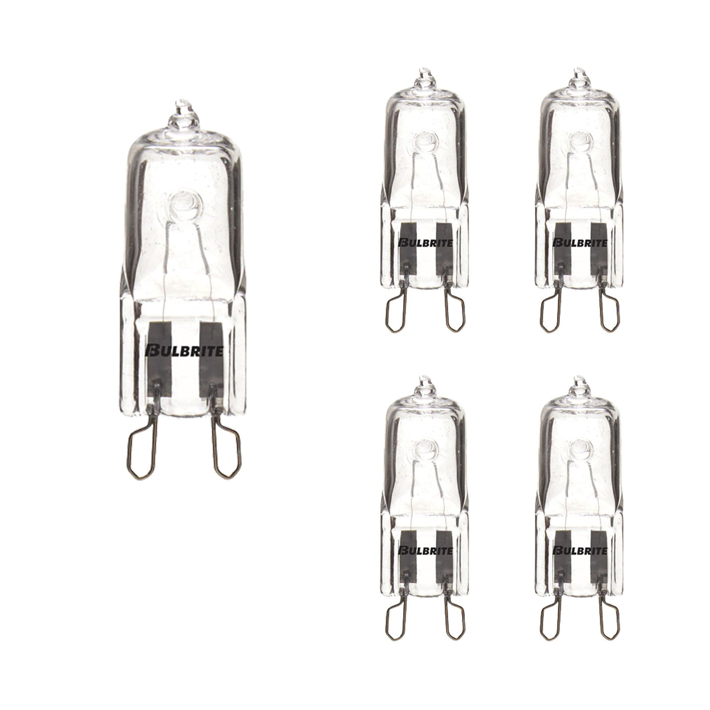 100W T4 Jcd Halogen Clear G9-5PK Bulb Bulbrite