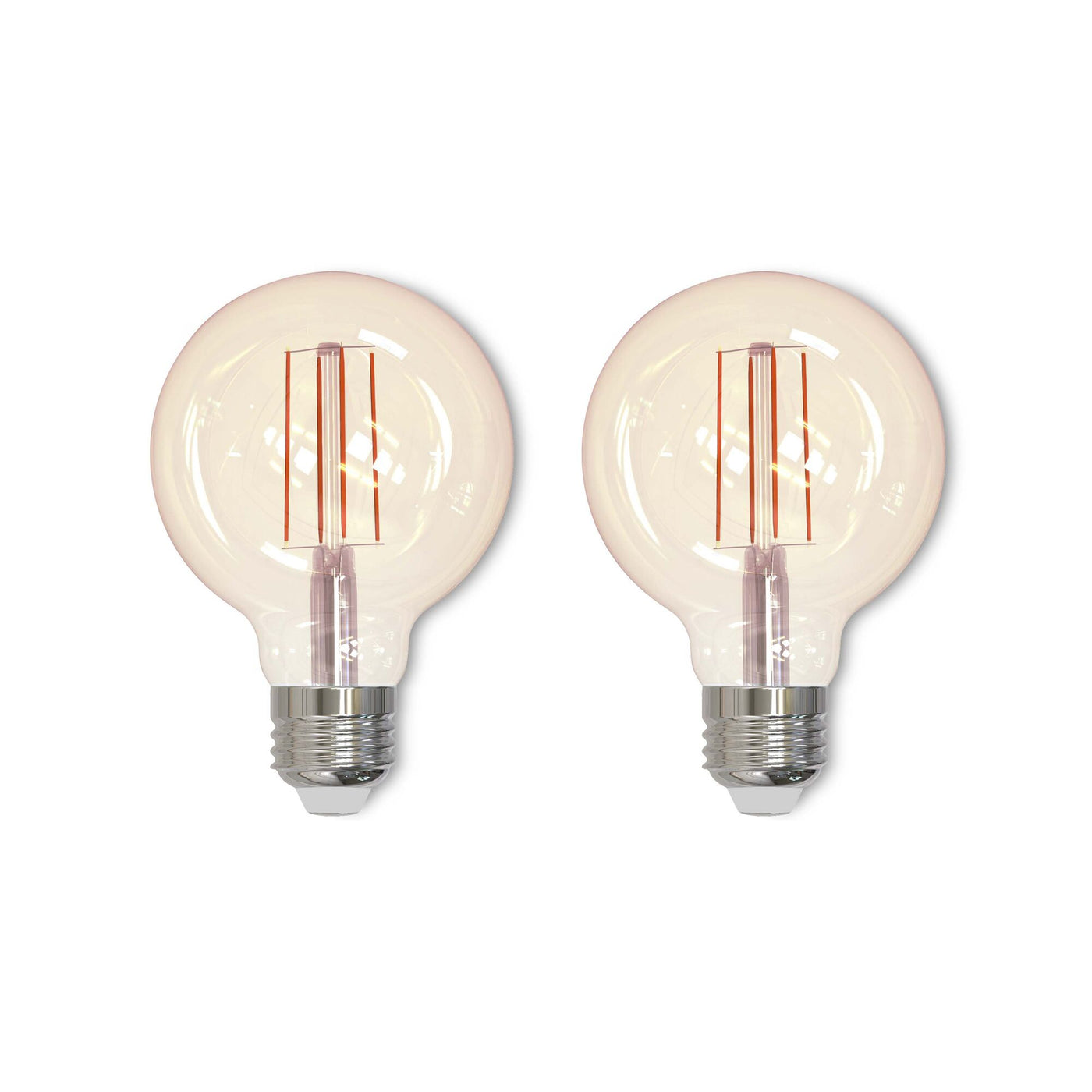 5W LED G25 2200K Filament Nostalgic Fully Compatible DIMMING-2PK Bulb Bulbrite