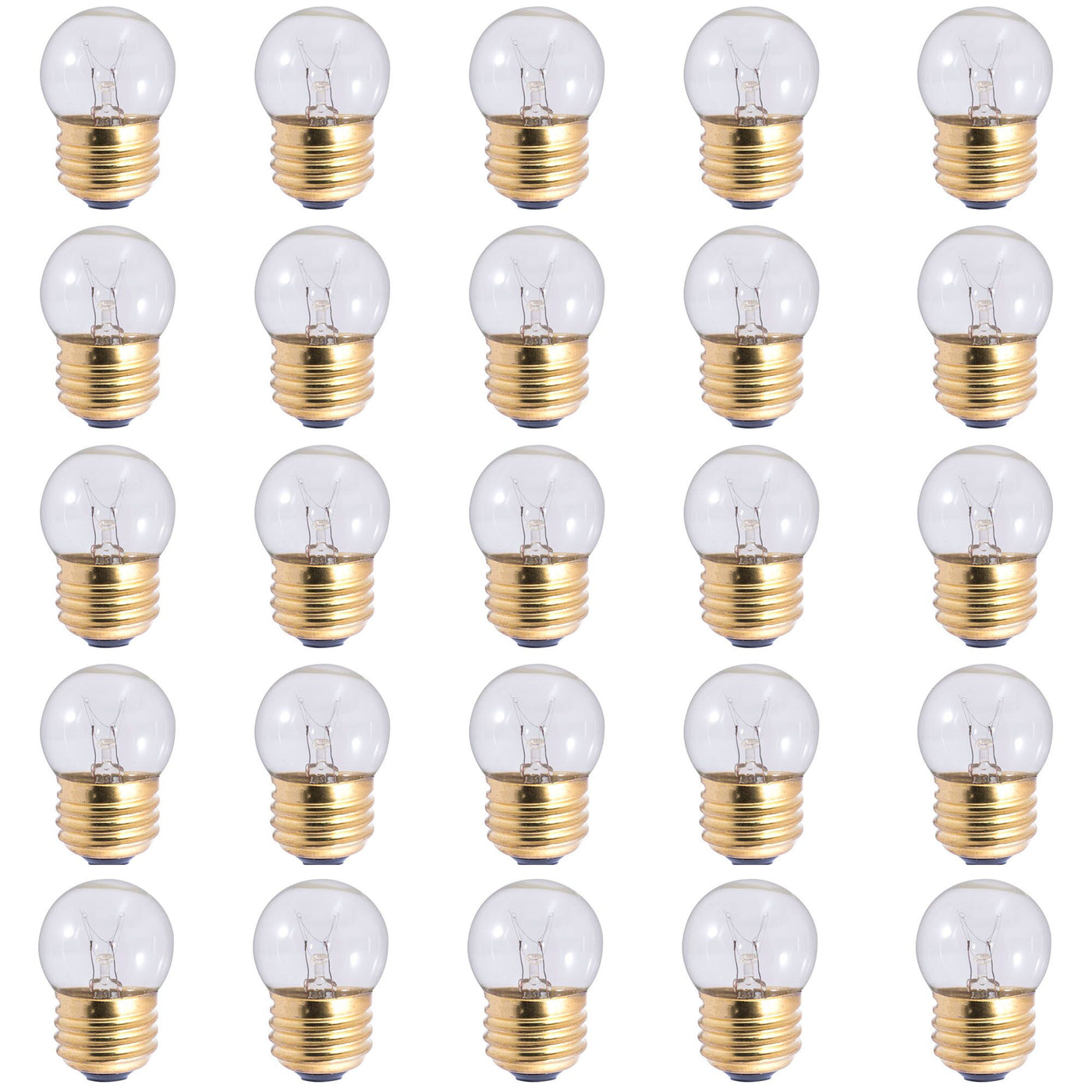 7.5W S11 Clear E26 130V-25PK Bulb Bulbrite