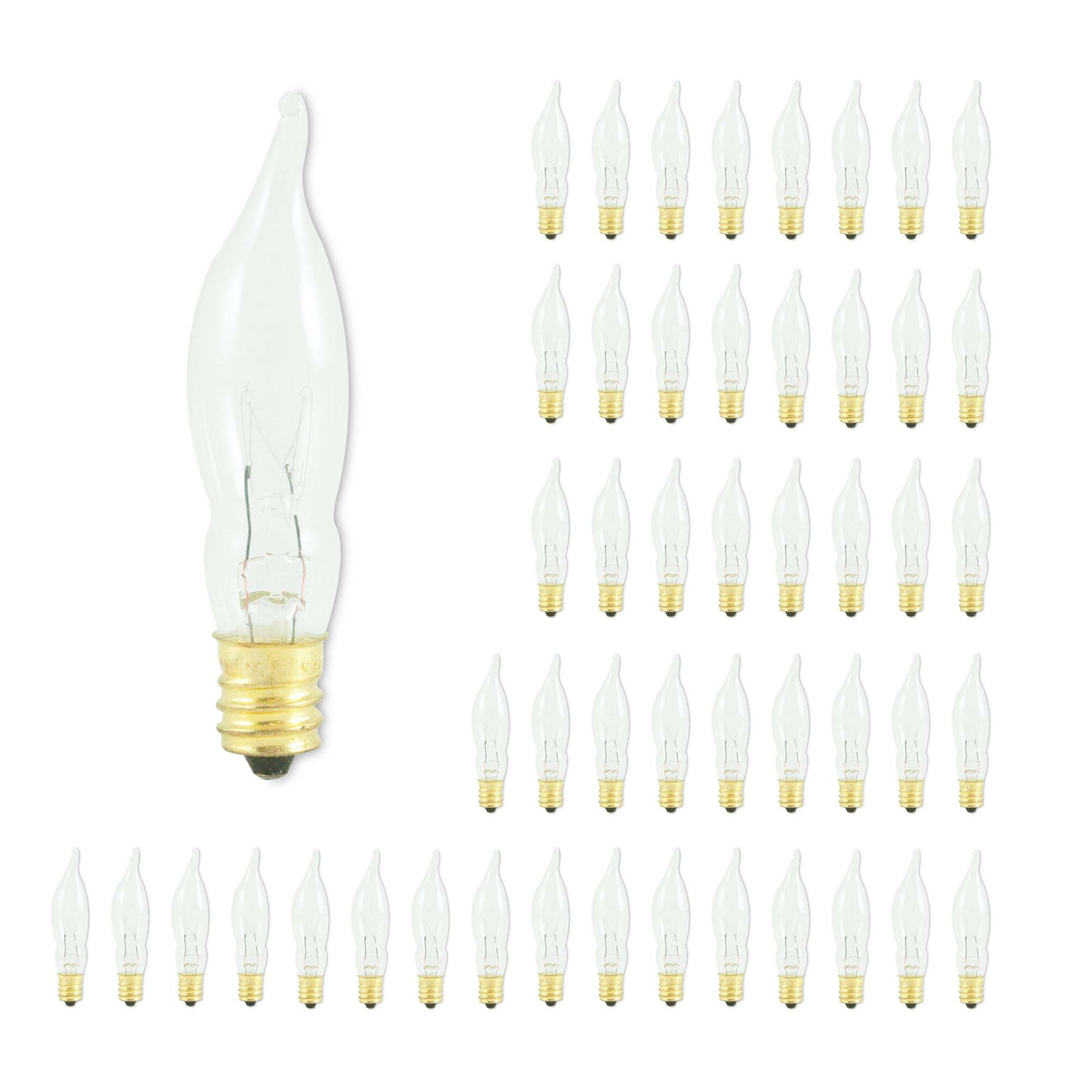 7.5W CA5 Flame Clear E12 130V-50PK Bulb Bulbrite