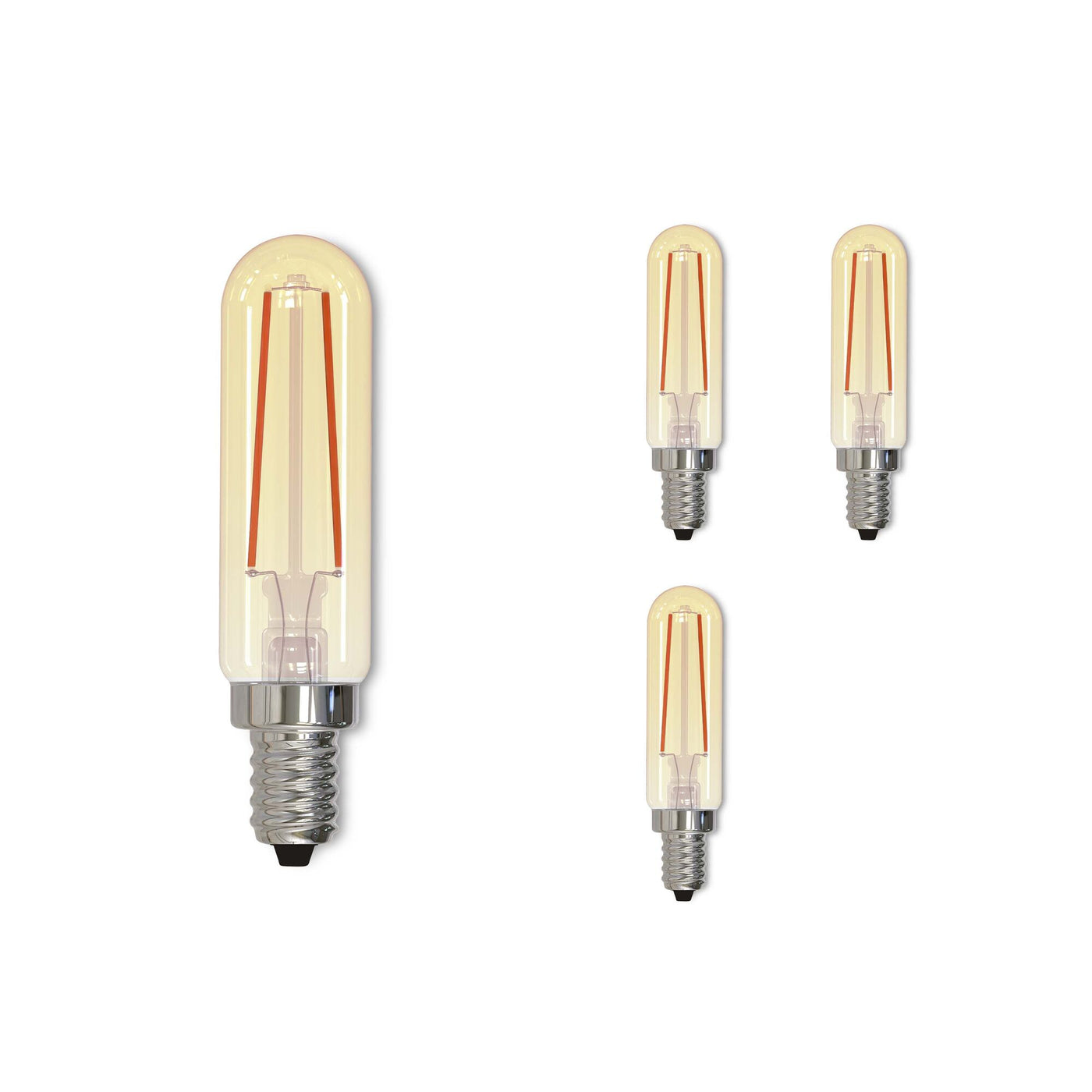 2.5W LED T6 2100K Filament Nostalgic E12 Fully Compatible DIMMING-4PK Bulb Bulbrite