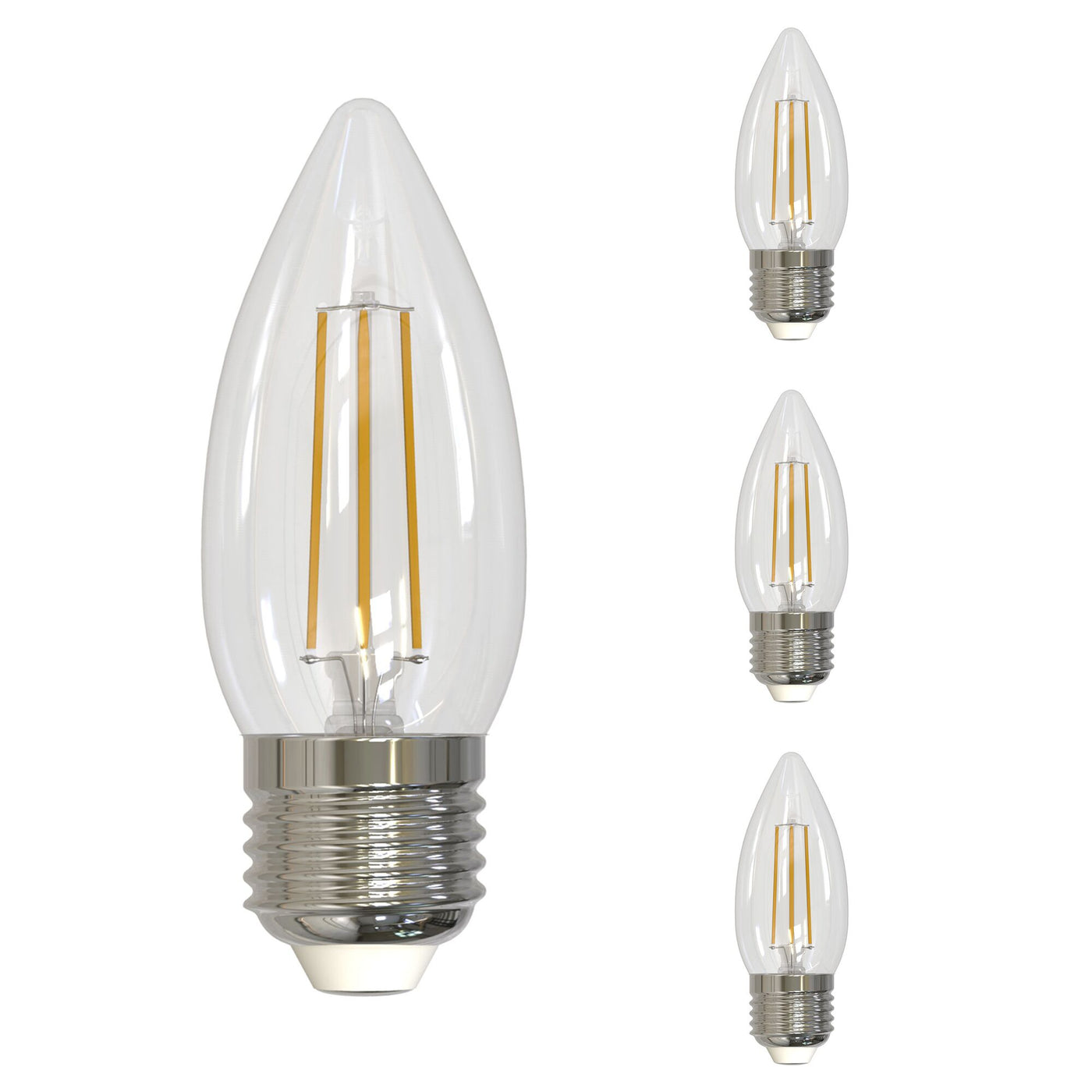 4.5W LED B11 2700K Filament Fully Compatible DIMMING-4PK Bulb Bulbrite