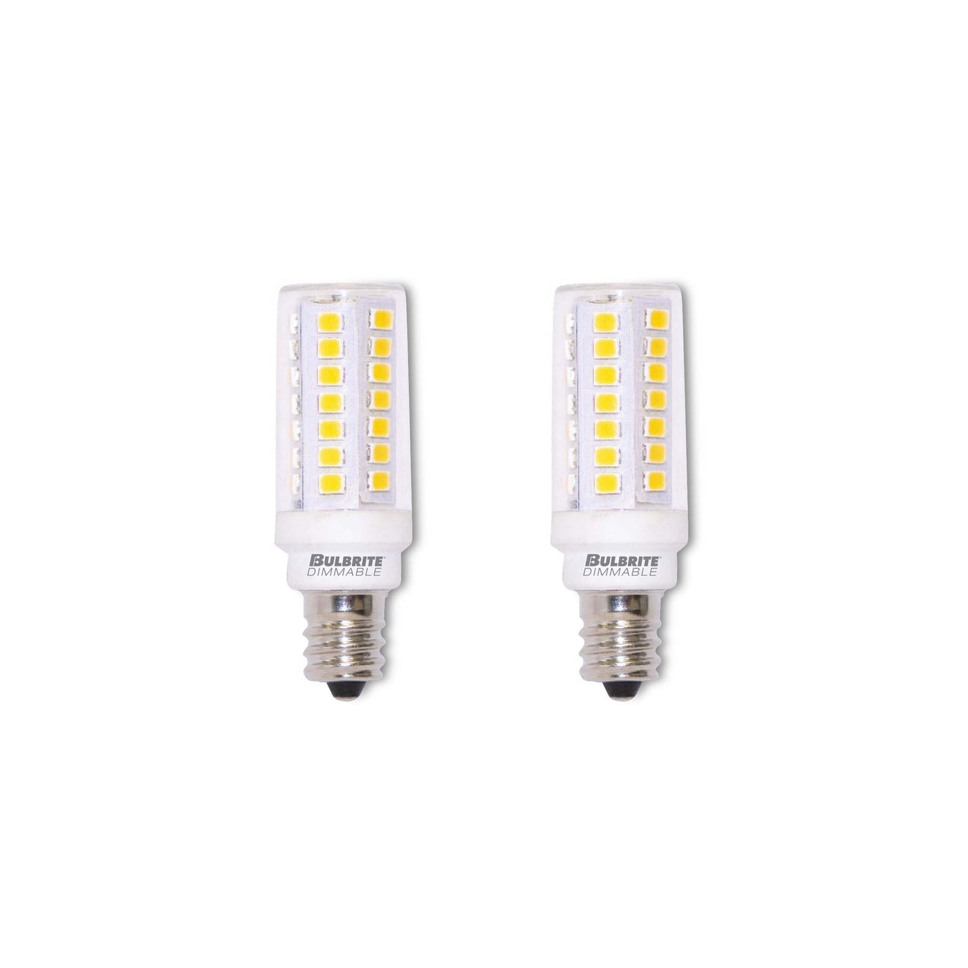 5W LED E12 Clear 2700K Dimmable 120V-2PK Bulb Bulbrite