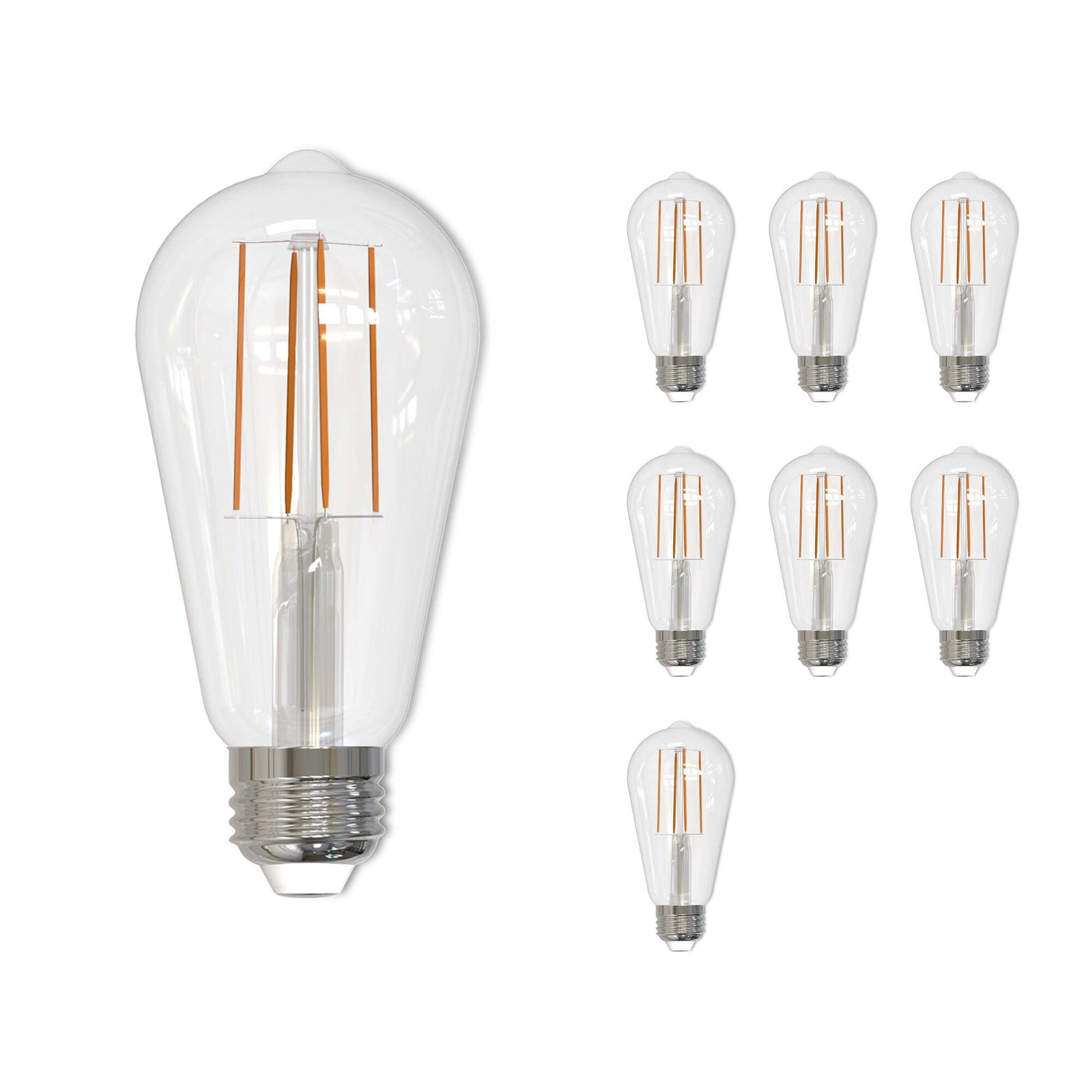 7W LED ST18 2700K Filament E26 DIM-8PK Bulb Bulbrite