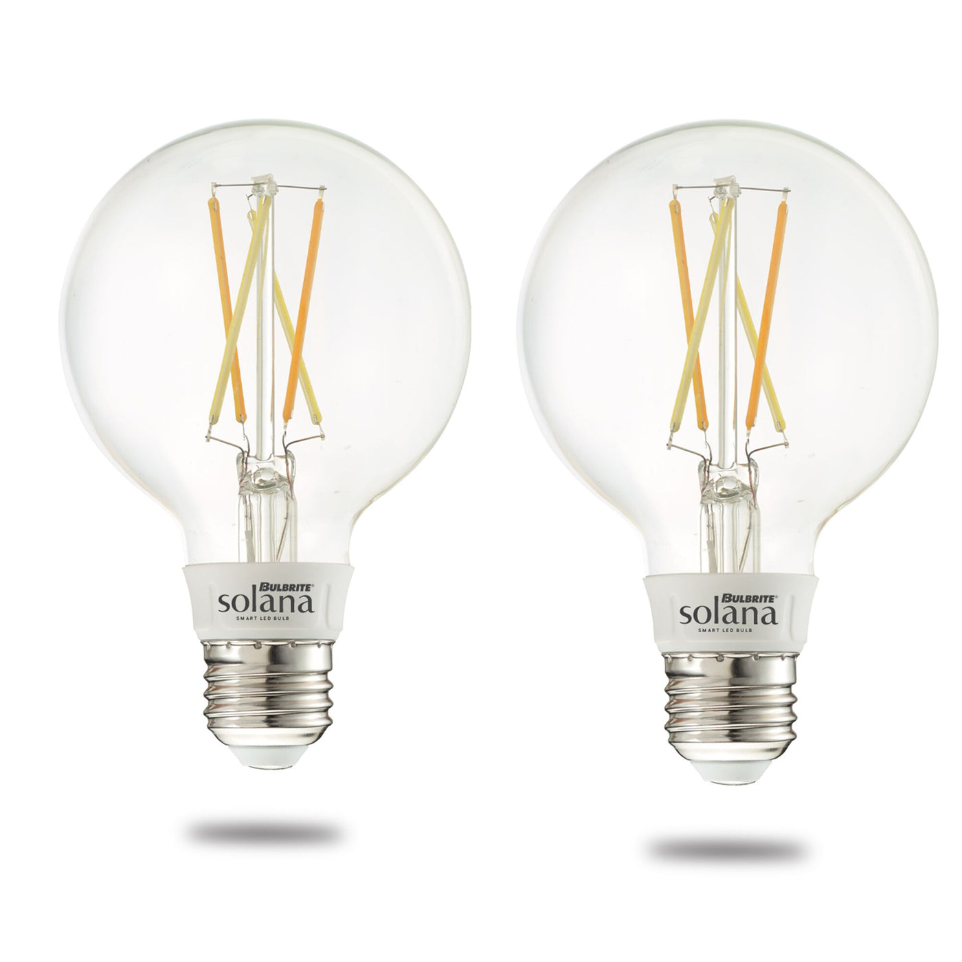 SMART LED WIFI BULB 5.5W G25 WHITE LIGHT CLEAR 60W EQUIVALENT 2PK