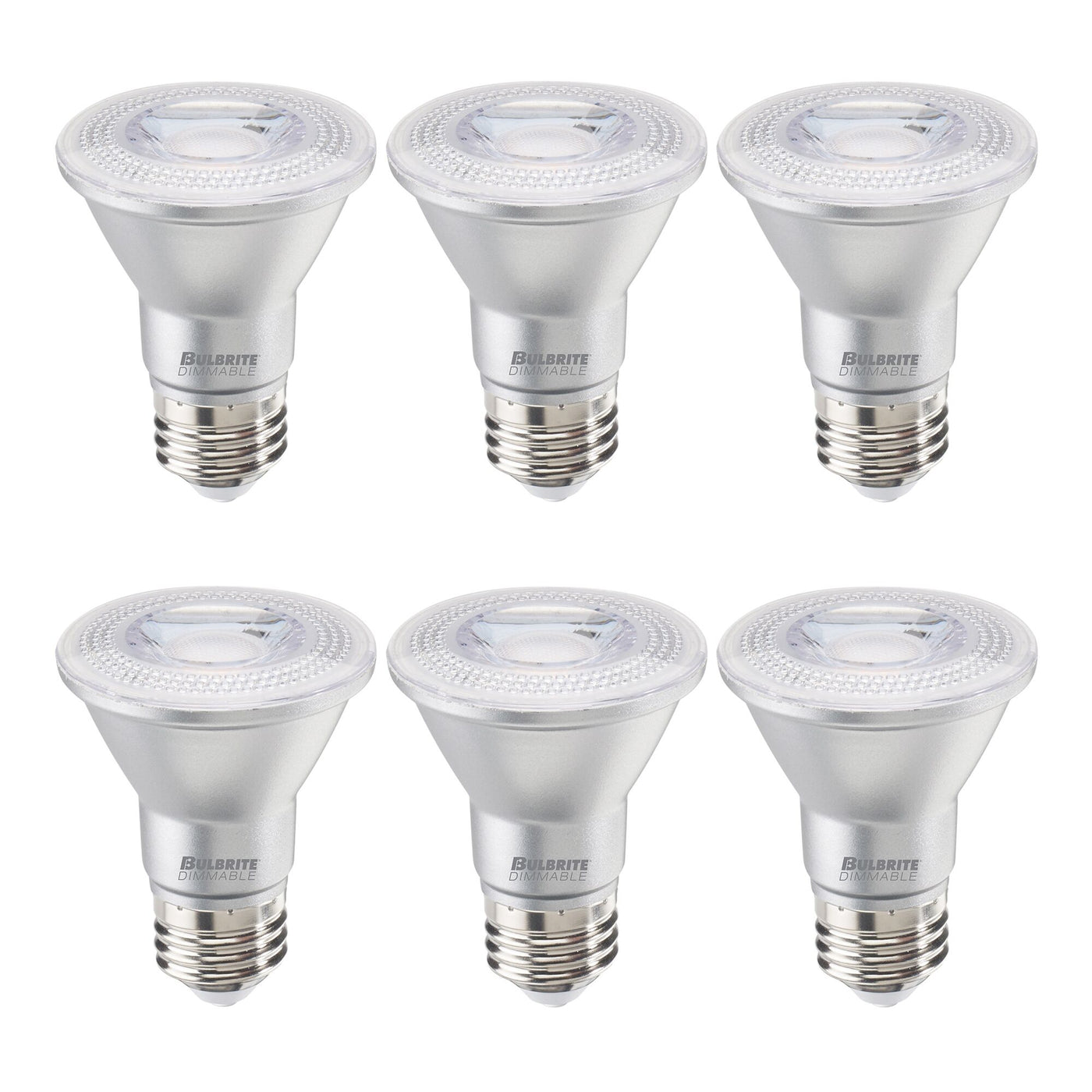 6.5W LED PAR20 3000K 90CRI Flood Wet DIMMABLE-6PK Bulb Bulbrite