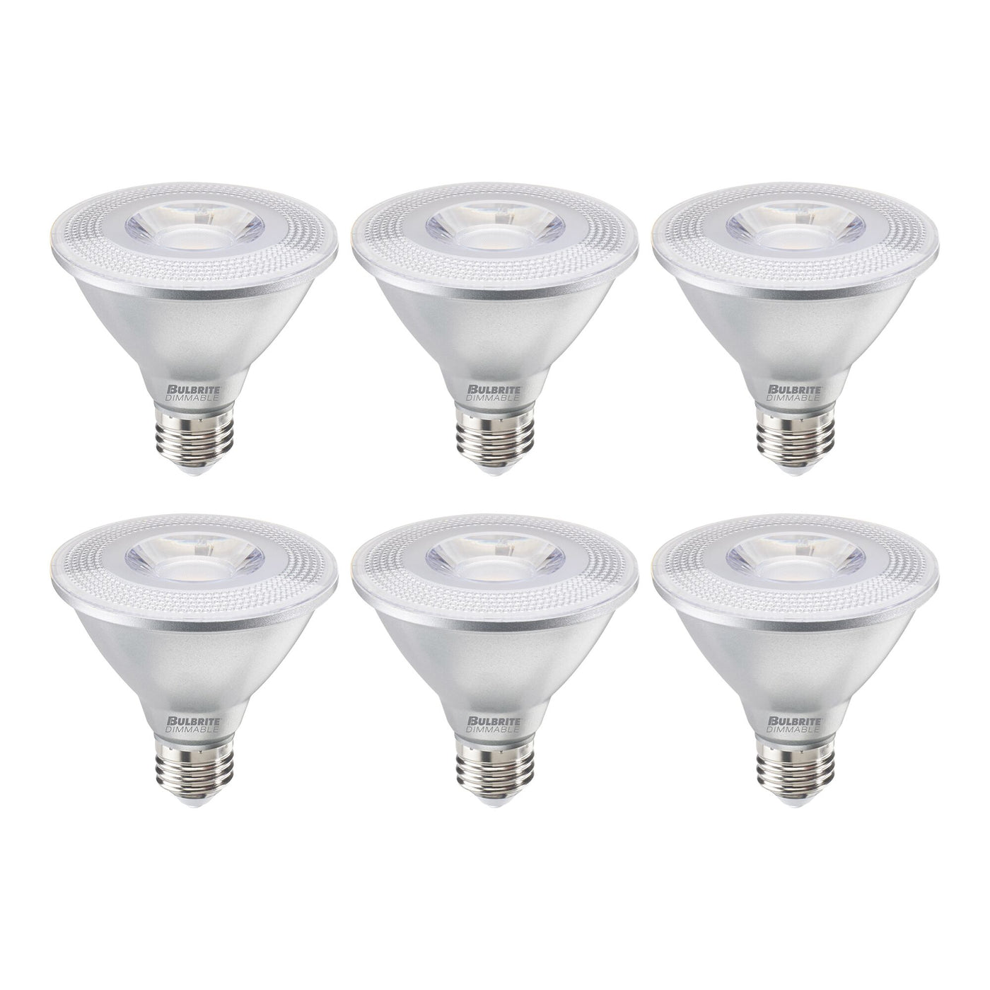 10W LED PAR30 Short Neck 2700K 90CRI Flood Wet DIMMABLE-6PK Bulb Bulbrite