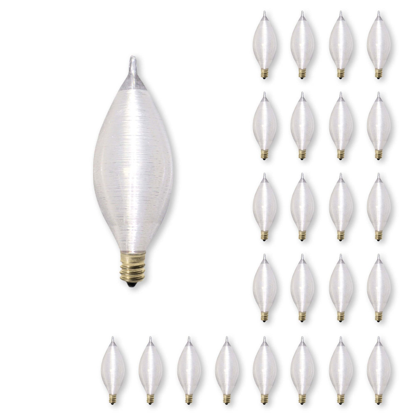 25W C11 Spunlite Satin E12 130V-25PK Bulb Bulbrite