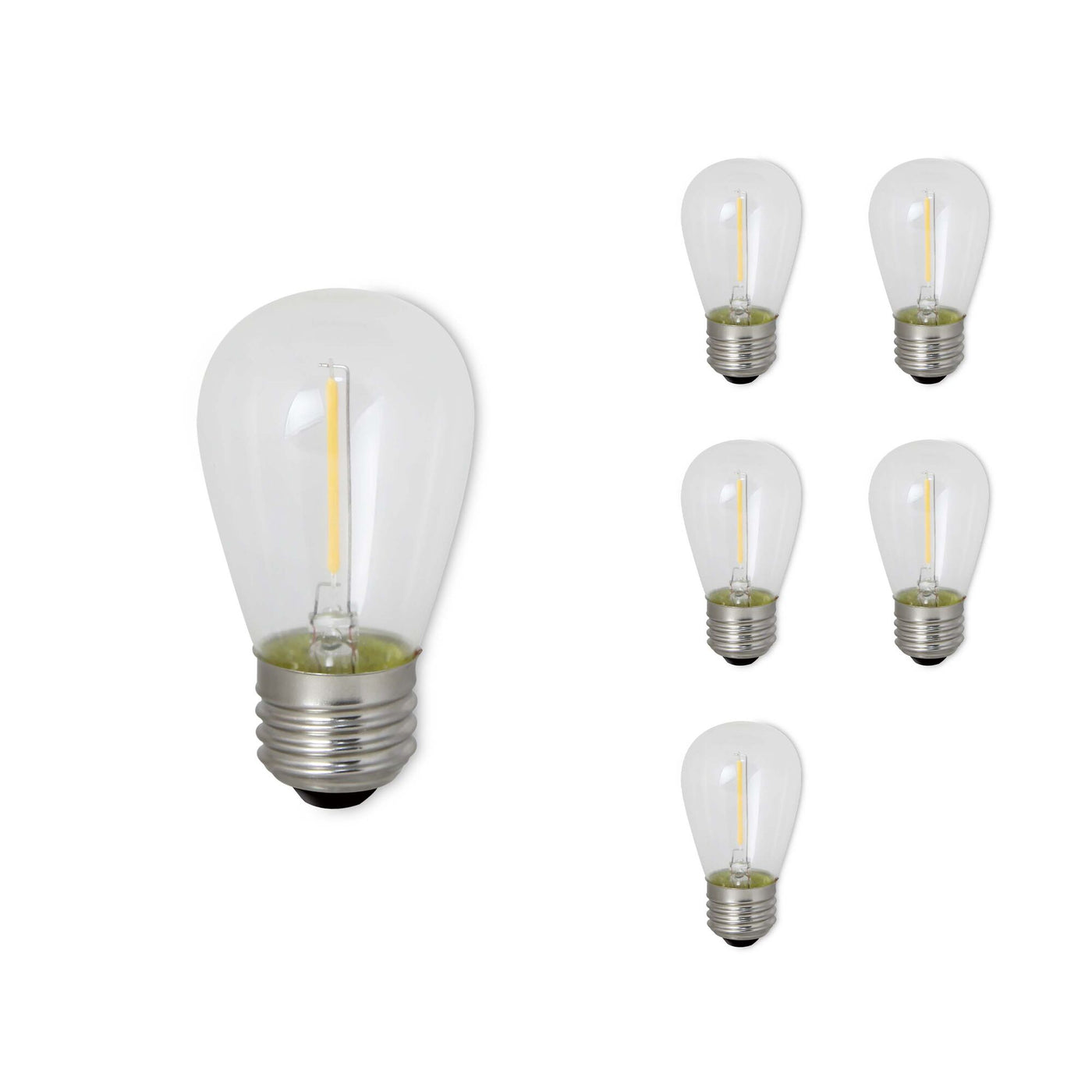 0.7W LED S14 2700K Filament 6PK Bulb Bulbrite