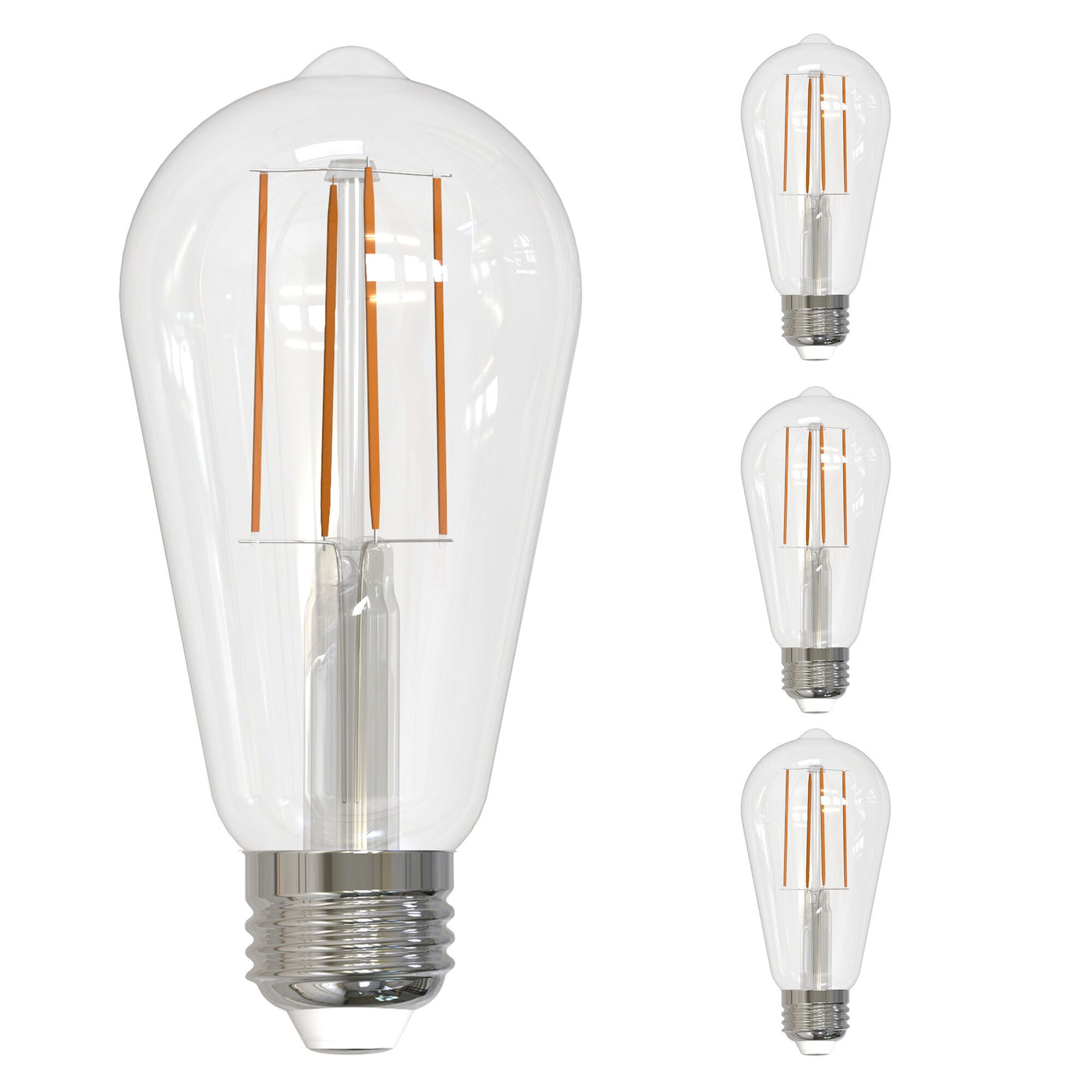 Bulbrite 60W Pack of 4 E26 Base Bulbs (Cool White Light)