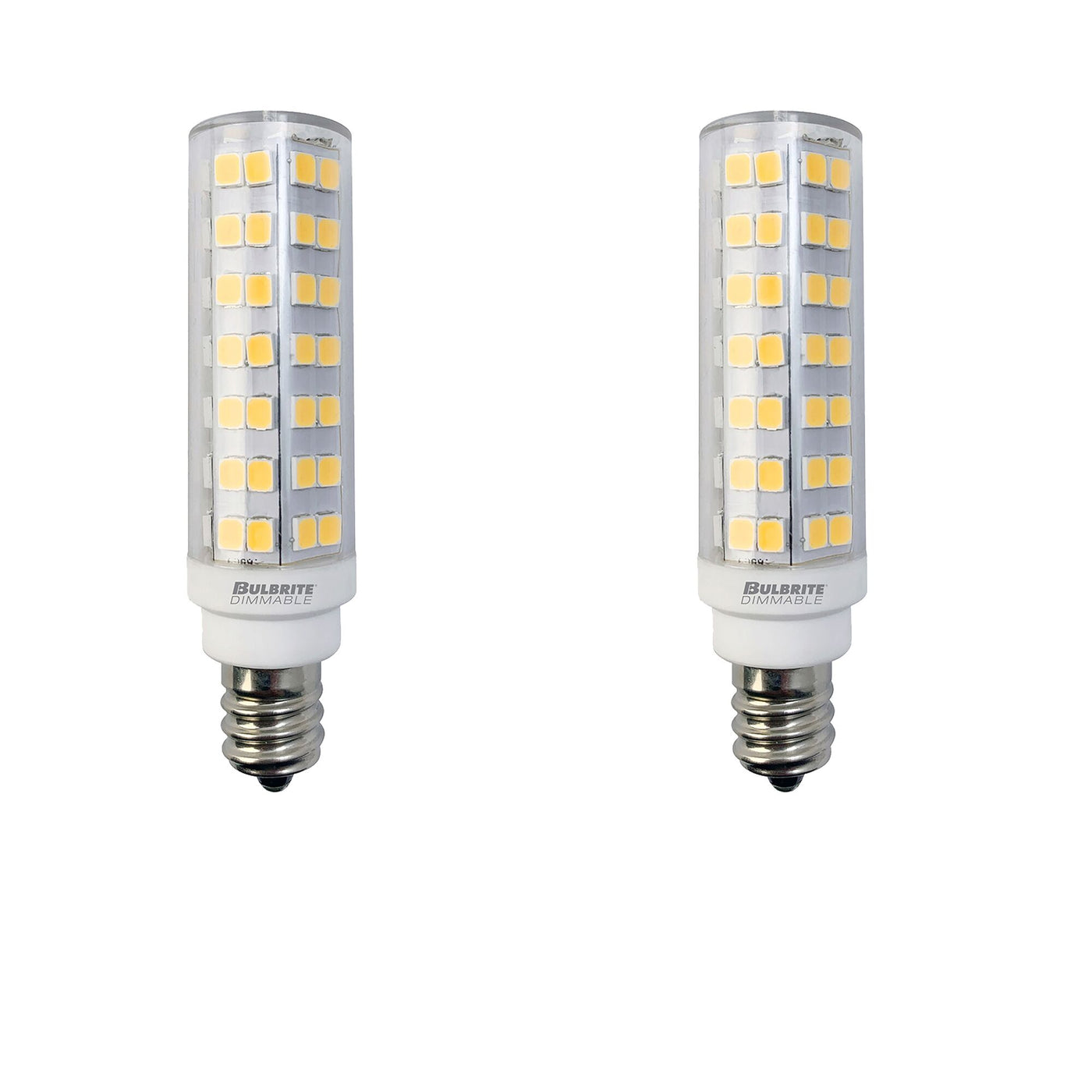 6.5W LED E12 Clear 2700K Dimmable 120V 2PK Bulb Bulbrite