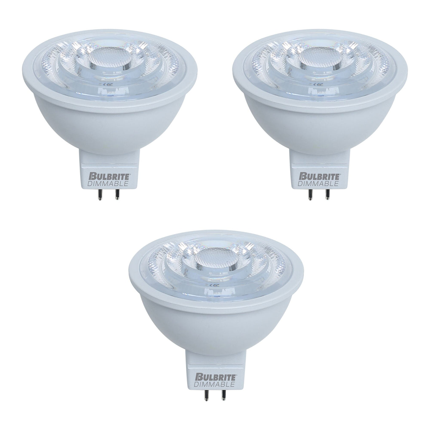 7.5W LED MR16 2700K Flood Dimmable 90CRI 12V-3PK Bulb Bulbrite