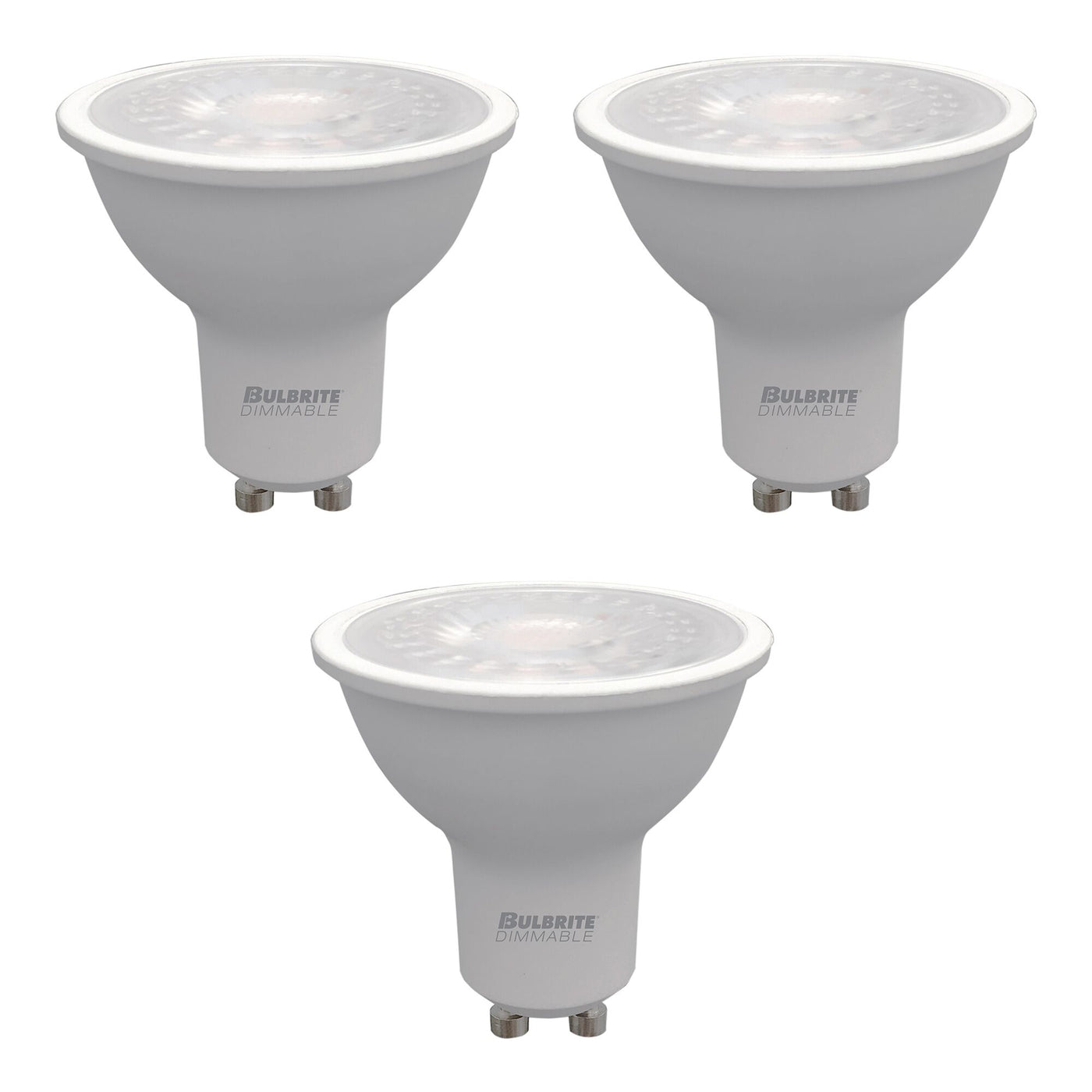 5.5W LED PAR16 GU10 3000K Flood Dimmable 90CRI 120V-3PK Bulb Bulbrite