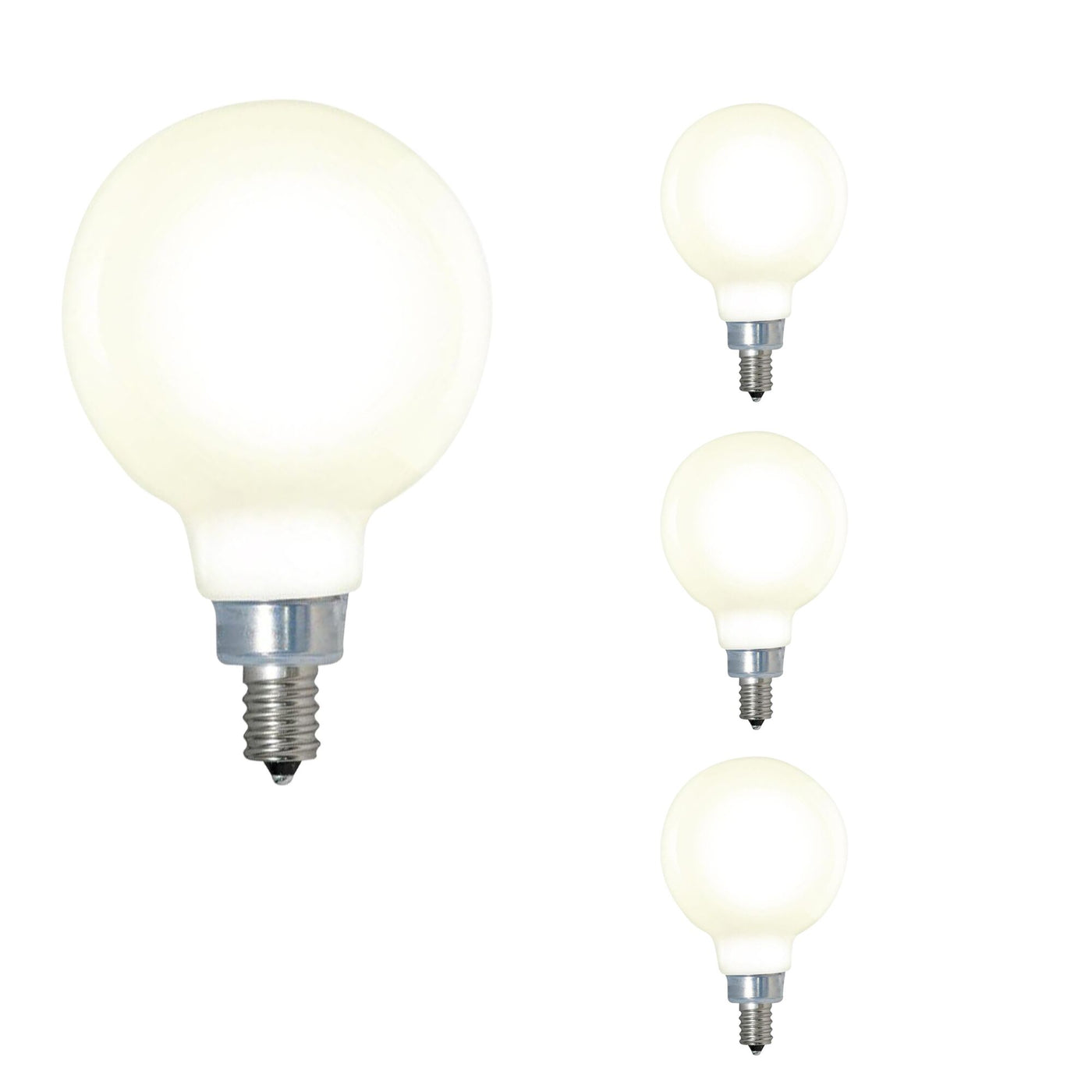 40W Pack of 4 E12 Base Bulbs (Soft White Light) Bulb Bulbrite