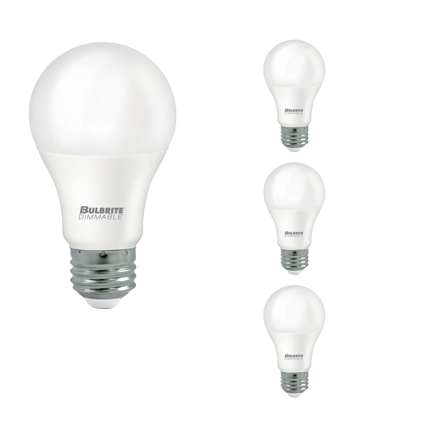 11W LED A19 75W Equiv Preferred Dimmable 3000K E26 120V-4PK Bulb Bulbrite