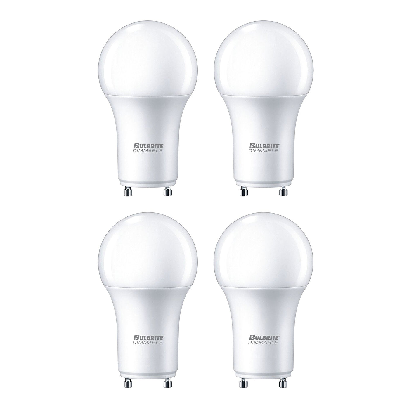 15W LED A19 100W Equiv Premium Dimmable 3000K GU24 120V-4PK Bulb Bulbrite