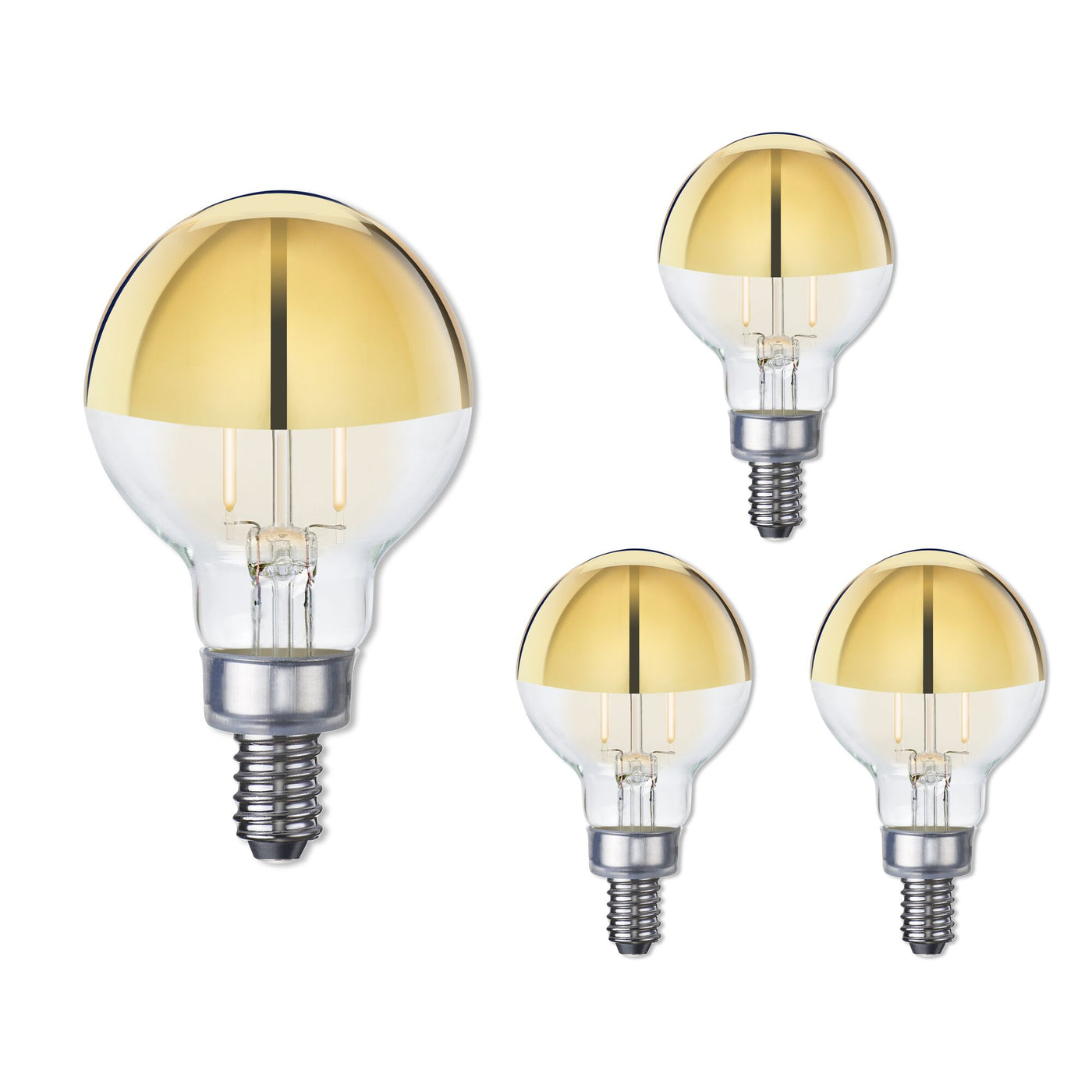 25W Pack of 4 E12 Base Bulbs (Warm White Light) Bulb Bulbrite