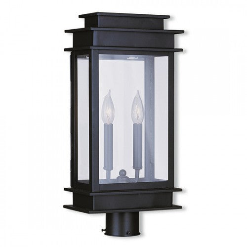 2 Light Bronze Outdoor Post Top Lantern Lantern Livex