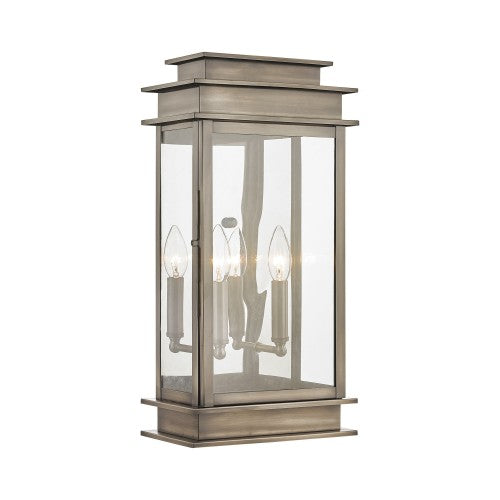 2 Light Vintage Pewter Outdoor Wall Lantern Lantern Livex