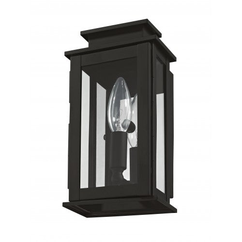 1 Light Black Outdoor Wall Lantern Lantern Livex