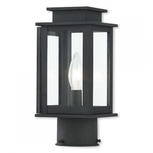 1 Light Bronze Outdoor Post Top Lantern