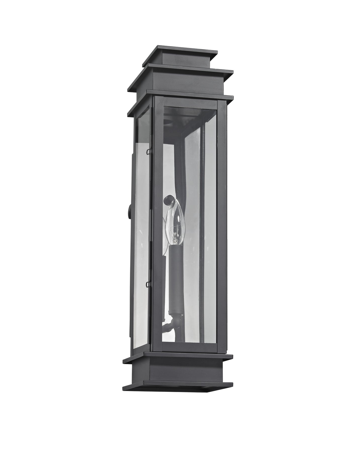 1 Light Black Outdoor Wall Lantern Lantern Livex
