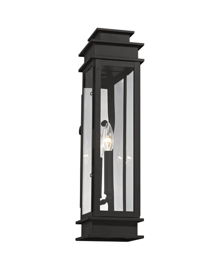 1 Light Black Outdoor Wall Lantern Lantern Livex